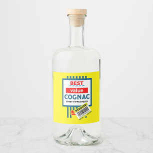 Funny Christmas Cognac Label