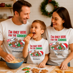 Funny Christmas Cookies – Custom Name T-Shirt