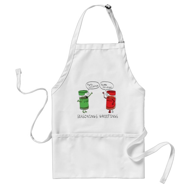 Funny Christmas Cooking Spices Standard Apron (Front)