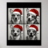 Funny Christmas Corgi Santa Dog Lover Photo Booth