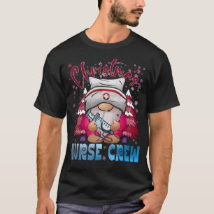 Funny Christmas Costume Nurse Crew , gnome shirt