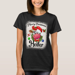 Funny Christmas Cow Dear Santa Just Bring Cows T-S T-Shirt