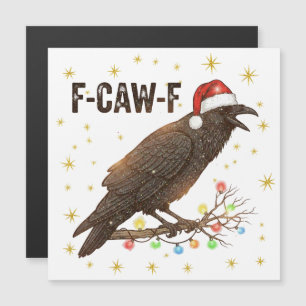 Funny Christmas Crow Raven F-CAW- F