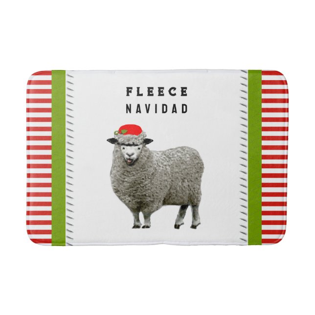 Funny Christmas Decor Bath Mat (Front)
