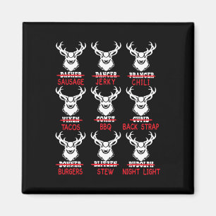Funny Christmas Deer Bow Hunting Santa Men Women H Magnet