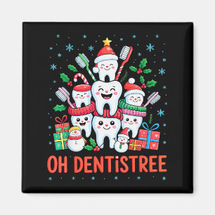 Funny Christmas Dentist Xmas Dental Oh Dentistree Magnet