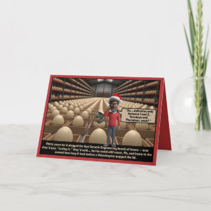 Funny Christmas dinosaur Card