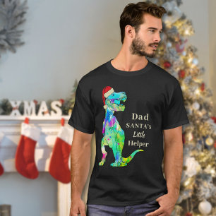 Funny Christmas Dinosaur Dad Joke T-Shirt