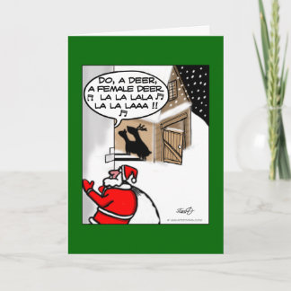 Funny Christmas - Do A Deer Holiday Card