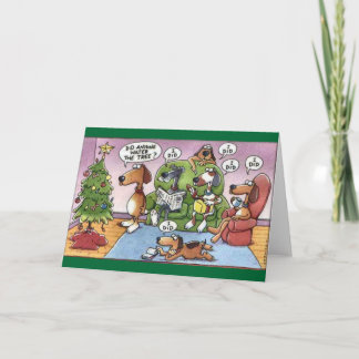 Funny Christmas Dog Card