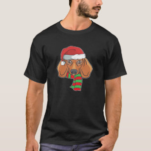 Funny Christmas Dog Xmas Santa Dachshund Holiday G T-Shirt