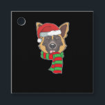 Funny Christmas Dog Xmas Santa German Shepherd Hol Favour Tags<br><div class="desc">Funny Christmas Dog Xmas Santa German Shepherd Holiday Gift Classic T-Shirt</div>