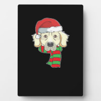 Funny Christmas Dog Xmas Santa Golden Retriever Ho
