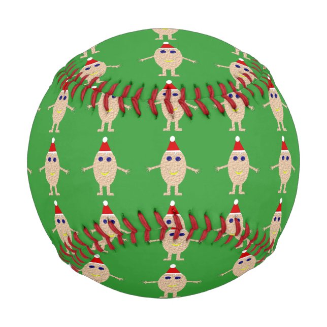 Funny Christmas Egg Baseball (Front)