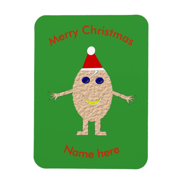 Funny Christmas Egg Custom Magnet (Vertical)