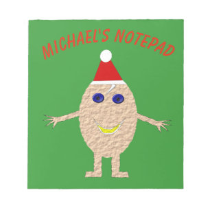 Funny Christmas Egg Custom Notepad