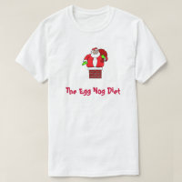 Funny Christmas Egg Nog Diet Fat Santa Claus
