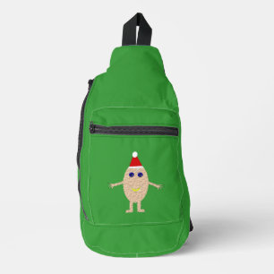 Funny Christmas Egg Sling Bag