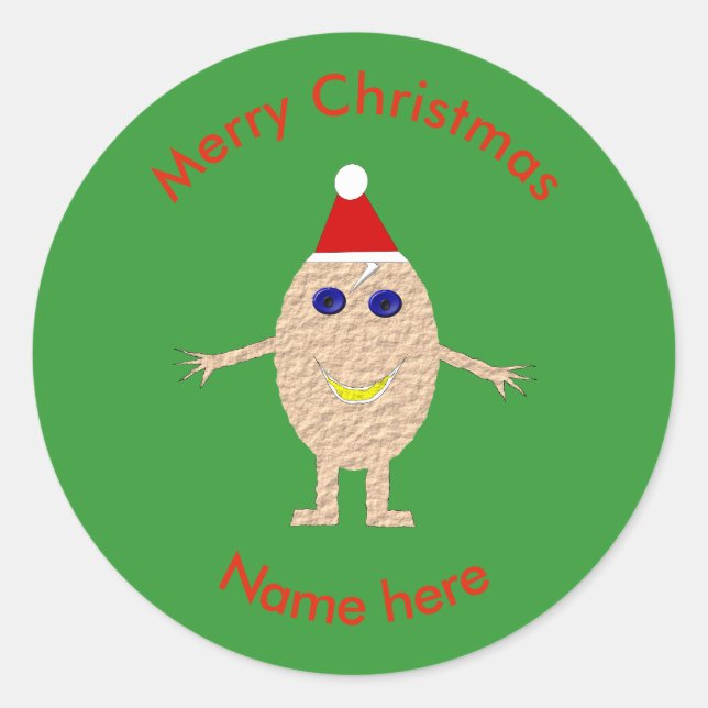 Funny Christmas Egg Stickers (Front)