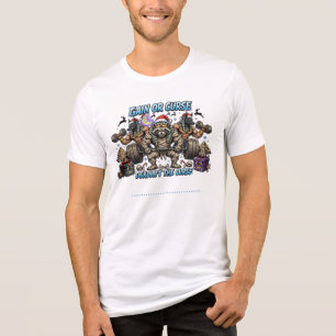 Funny Christmas Egyptian Mummy Gym Gain Or Curse H Tri-Blend Shirt