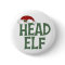 Funny Christmas Elf Button