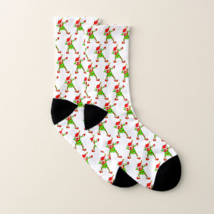 Funny Christmas Elf Dancing Socks
