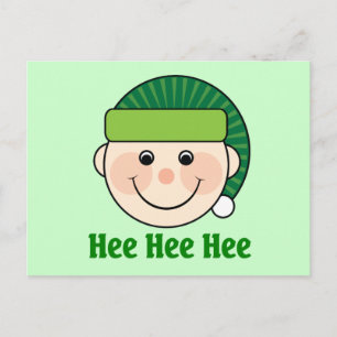 Funny Christmas Elf Postcard