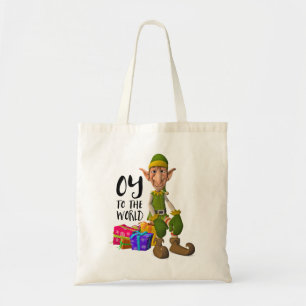 Funny Christmas Elf Tote Bag