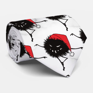 Funny Christmas Evil Character Be Naughty Tie
