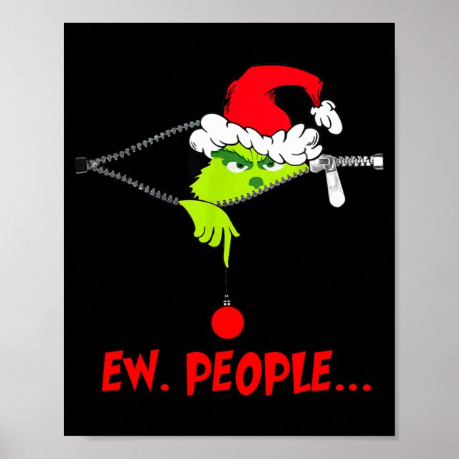 Funny Christmas Ew People Men Women Kid Boys Girls Poster (Front)