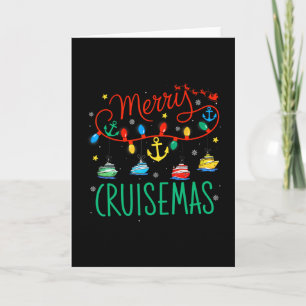 Funny Christmas Family Cruisin Cruise Lover Merry Card