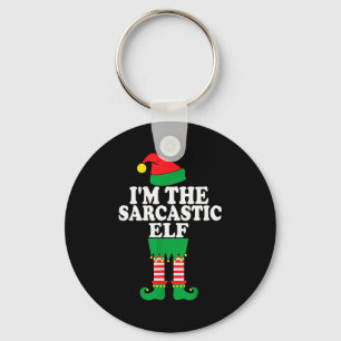 Funny Christmas Family I'm The Sarcastic Elf Key Ring