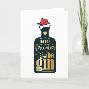 Funny Christmas Festivities BeGin Humour Holiday Card