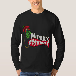 Funny Christmas Fishing -Merry Fishmas T-Shirt