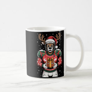 Funny Christmas Football Reindeer  Coffee Mug