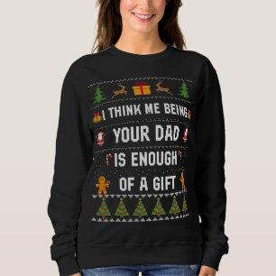 Funny Christmas For Dad Daddy Christmas Ugly Sweat Sweatshirt