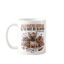 Funny Christmas French Bulldog Coffee Holiday Gift