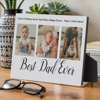 Funny Christmas Gamer /Custom Funny Best Dad Ever Plaque
