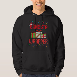 Funny Christmas Gangsta Wrapper Hoodie