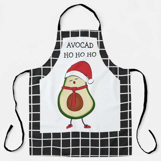Funny Christmas Gift for Him Avocado Apron (Front)