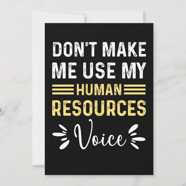 Funny Christmas Gift For Human Resources for mum Invitation (Front)
