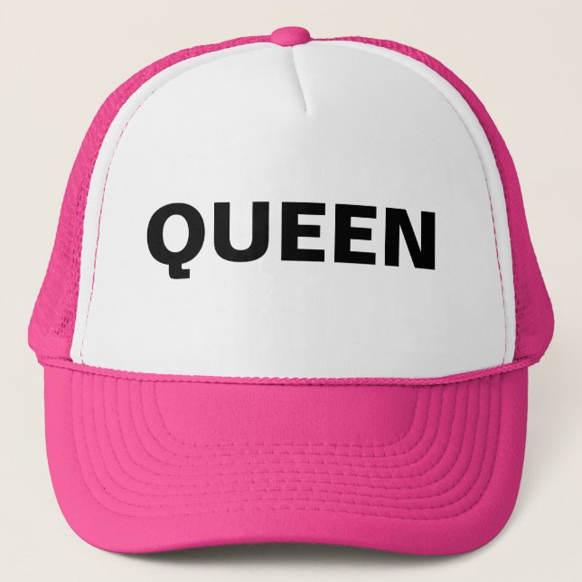 Funny Christmas Gift Ideas for Dad QUEEN Trucker Hat (Front)