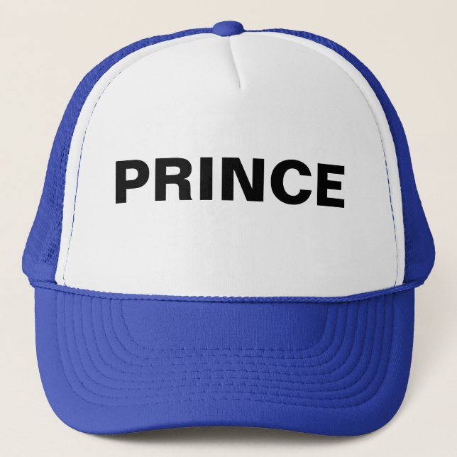 Funny Christmas Gift Ideas for SON PRINCE Trucker Hat (Front)