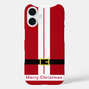 Funny Christmas Gift Santa Claus Design iPhone 16 Case