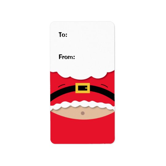 Funny Christmas Gift Tag Label Address Label