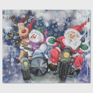 Funny Christmas Gift Wrapping Paper Happy Friends