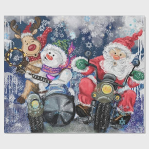 Funny Christmas Gift Wrapping Paper Happy Friends