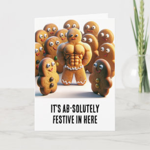 Funny Christmas: Gingerbread Ab-Solutely Festive Card