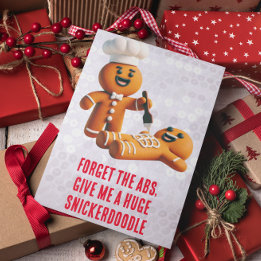 Funny Christmas: Gingerbread Huge Snickerdoodle Card