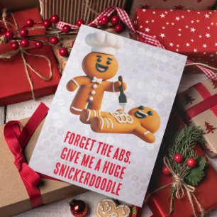 Funny Christmas: Gingerbread Huge Snickerdoodle Card